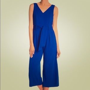 Calvin Klein blue v neck jumpsuit